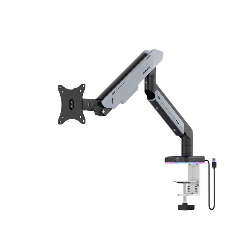 Настільне кріплення для монітора Anda Seat Stealth Pro II RGB 17’’-42’’ Titanium