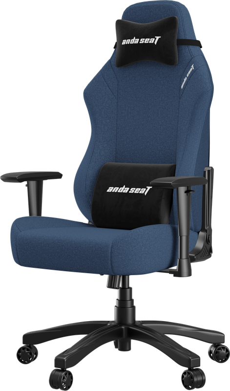 Крісло геймерське ігрове Anda Seat Luna Size L до 100 кг Blue Fabric (AD18-44-S-F)