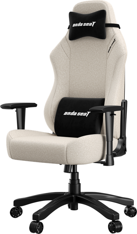 Крісло геймерське ігрове Anda Seat Luna Size L до 100 кг Ivory Fabric (AD18-44-I-F)