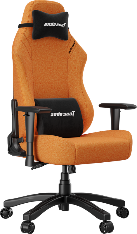 Крісло геймерське ігрове Anda Seat Luna Size L до 100 кг Orange Fabric (AD18-44-O-F)