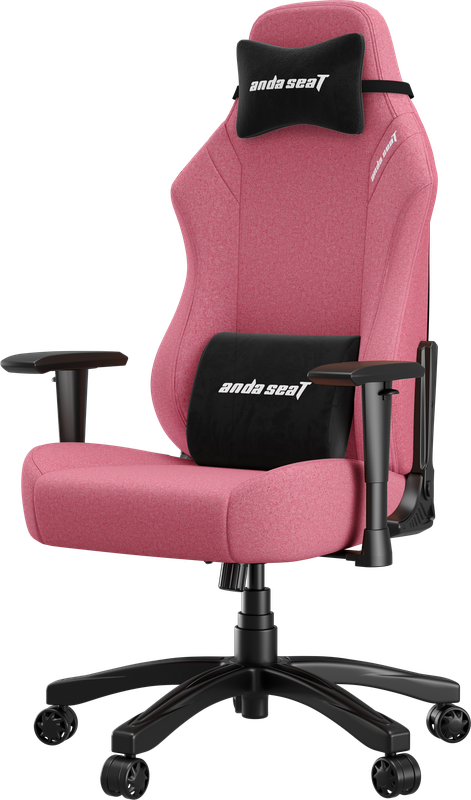 Крісло геймерське ігрове Anda Seat Luna Size L до 100 кг Pink Fabric (AD18-44-P-F)