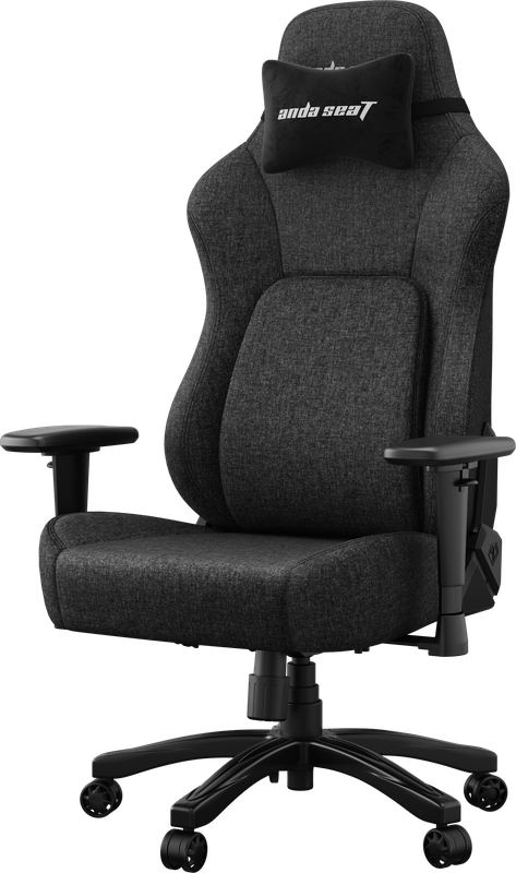 Крісло геймерське ігрове Anda Seat Phantom 4 L до 90 кг Black Fabric (AD18YSD-72-B-F-B01)