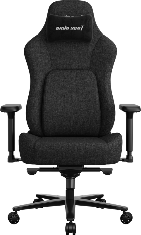 Крісло геймерське ігрове Anda Seat Phantom 4 Pro L до 100 кг Black Fabric  (AD18YSDC-72-B-F-B02)