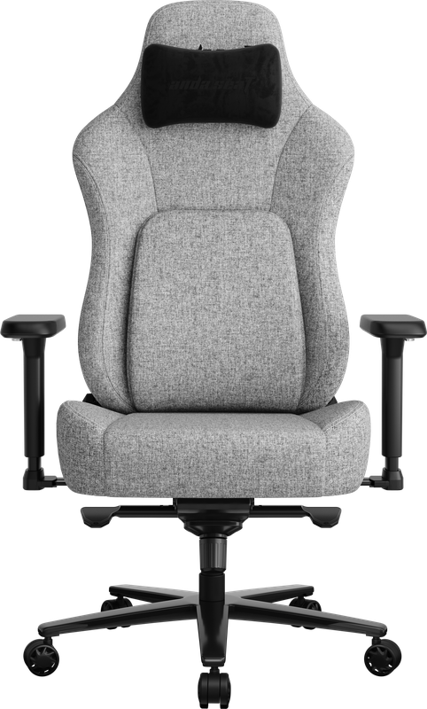 Крісло геймерське ігрове Anda Seat Phantom 4 Pro L до 100 кг Gray Fabric (AD18YSDC-72-G-F-G02)