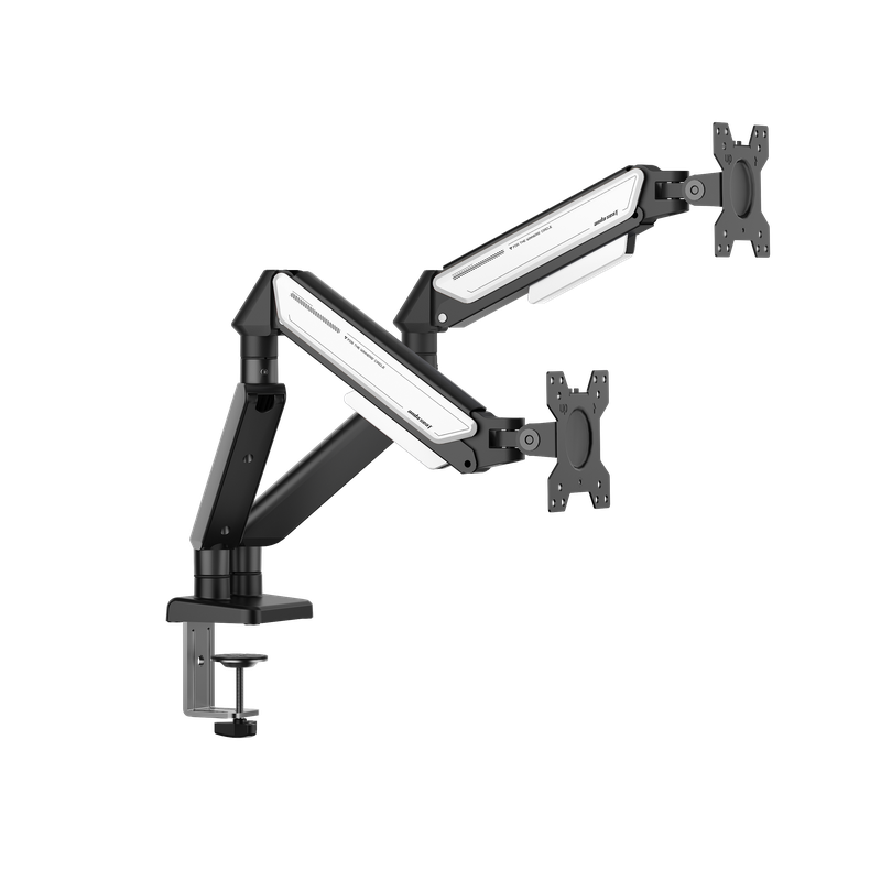 Настільне кріплення для монітора Anda Seat Stealth II Duo 17’’-32’’ Black &amp; White