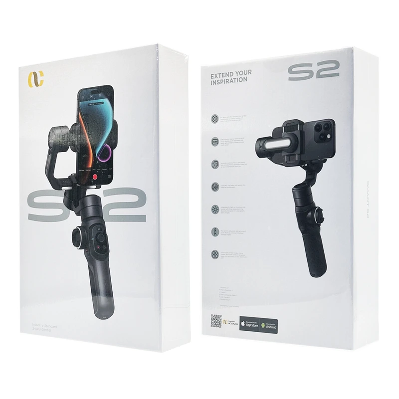 Триосьовий стабілізатор AOCHUAN Professional Gimbal Stabilizer for Smartphone SMART S2 Чорний