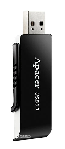 Флеш-накопичувач Apacer USB 3.2 Gen 1 AH350 32Gb Black — фото 3