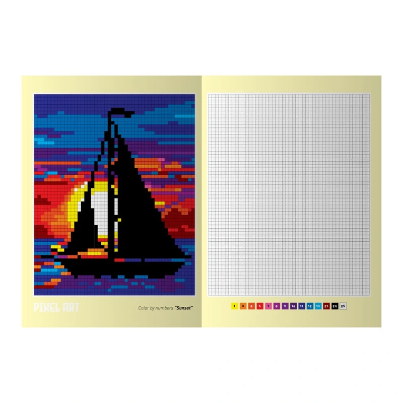 Дитяча книжка для малювання "PIXEL ART №1" РМ-85-1