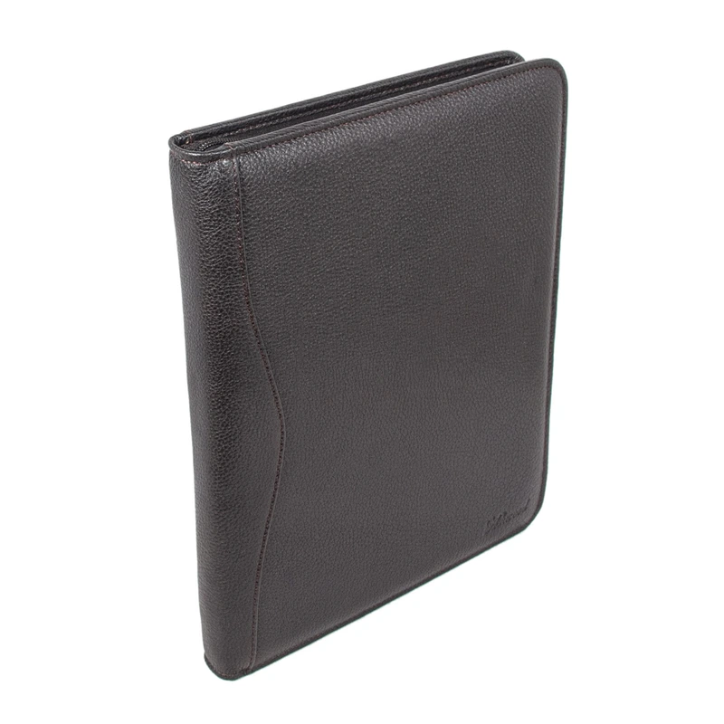 Папка Ashwood A4 ZIP BROWN