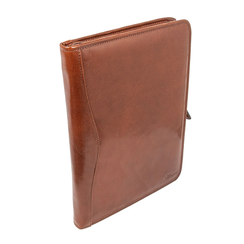 Папка Ashwood A4 ZIP CHESTNUT