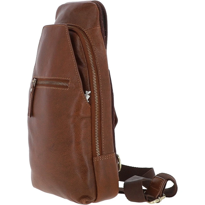 Сумка нагрудна Ashwood M53 Cognac (Коньячний)