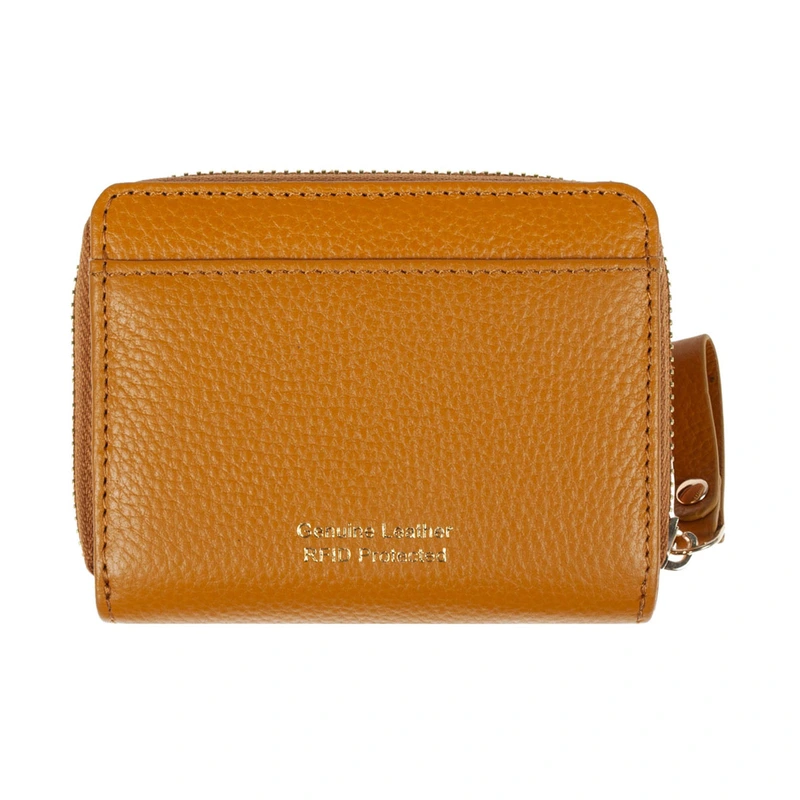 Жіночий шкіряний гаманець Ashwood Y50 Mustard (Гірчичний)