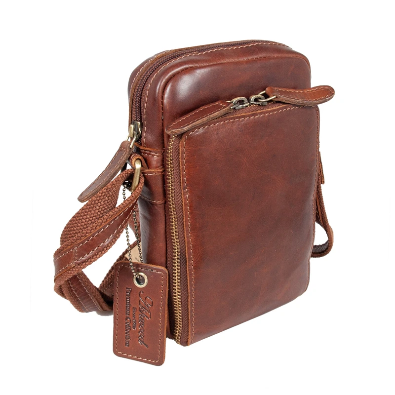 Cумка чоловіча Ashwood K41 Chestnut (Каштановий)