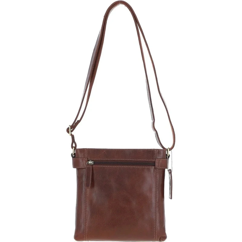 Шкіряна сумка Ashwood K45 Chestnut (Коричневий)