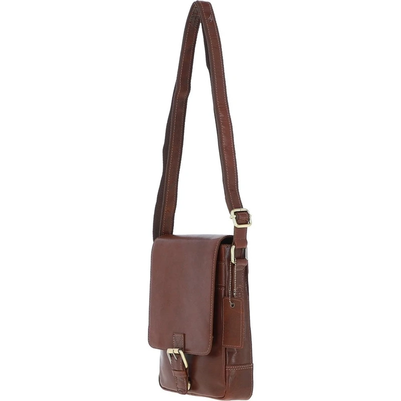 Сумка чоловіча Ashwood Q42 Chestnut (Коричневий)