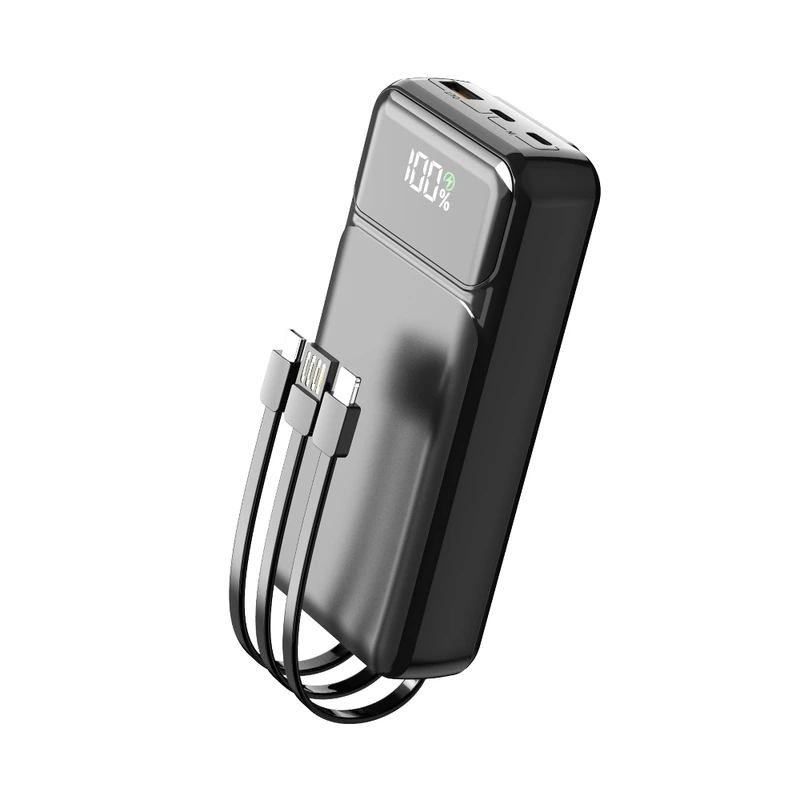 Портативний зарядний пристрій (Повербанк) Aspor A316 Fast Charge 20000 mAh (USB-C/USB/Type-C/Lightning/22.5W)- чорний
