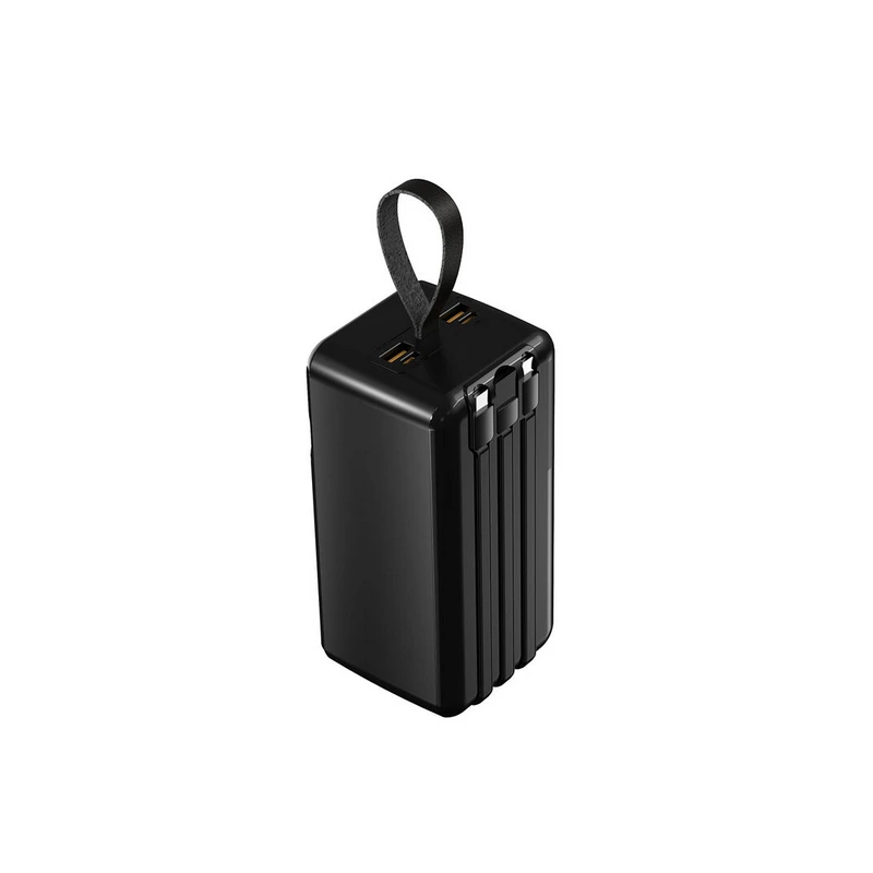 Портативний зарядний пристрій (Повербанк) Aspor A319 50000mAh (2USB/Type-C/Type-C/22.5W)- чорний