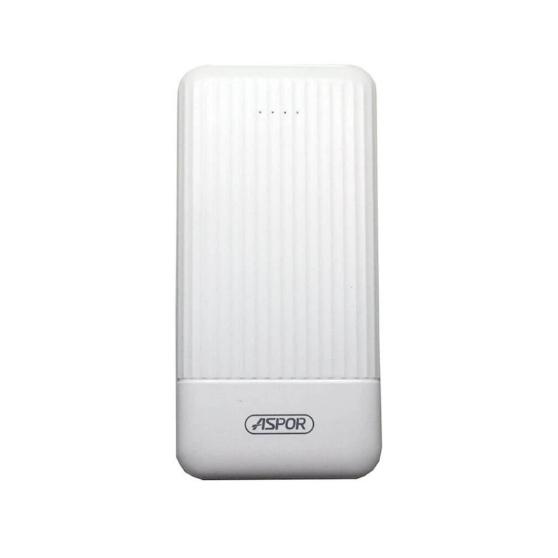 Портативний зарядний пристрій (Повербанк) Aspor A323 10000 mAh (Micro/Type-C/2USB/2.4A/2.4A)- білий