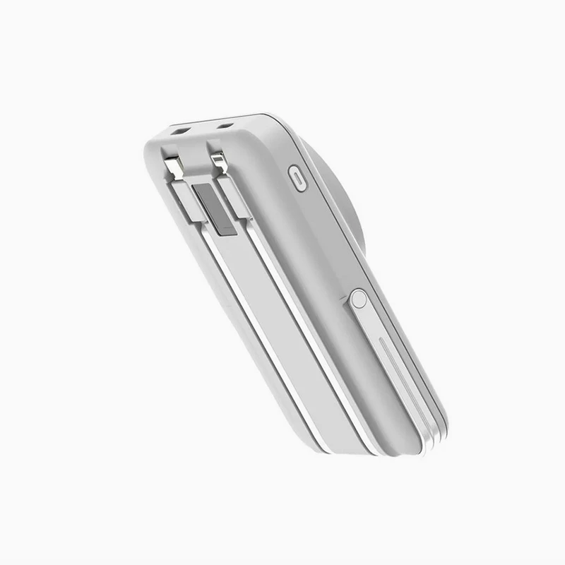 Портативний зарядний пристрій (Повербанк) Aspor A328 Magnetic Wireless 10000mAh + кабель Type-C/Lightning/Charge Apple Watch (USB/Lightning/Type-C/22.5W)- білий