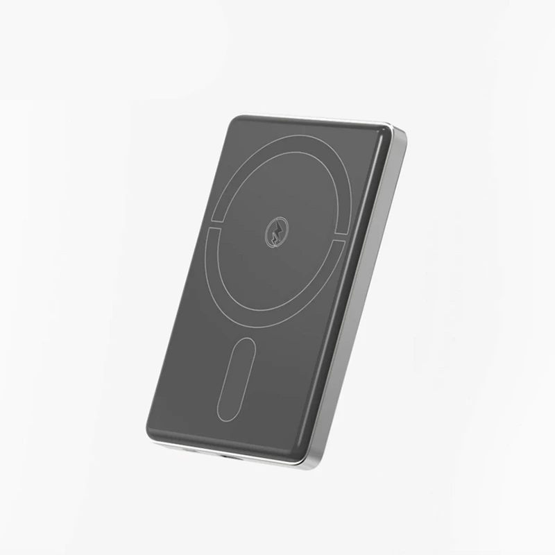 Портативний зарядний пристрій (Повербанк) Aspor A381 Magnetic Wireless 5000mAh (Type-C/20W)- сірий