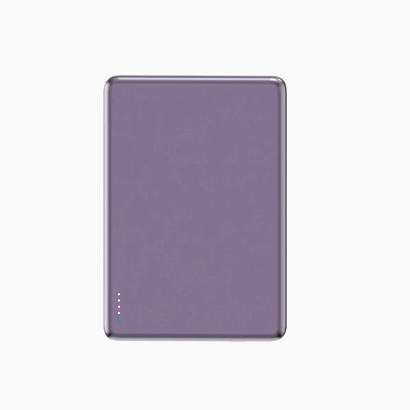 Портативний зарядний пристрій (Повербанк) Aspor A381 Magnetic Wireless 5000mAh (Type-C/20W)- фіолетовий