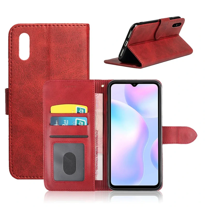 Чохол книжка Aspor Wallet Case для Xiaomi Redmi 9A- червоний