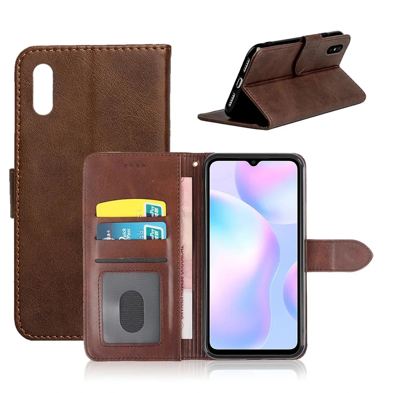 Чохол книжка Aspor Wallet Case для Xiaomi Redmi Note 10 Pro- коричневий