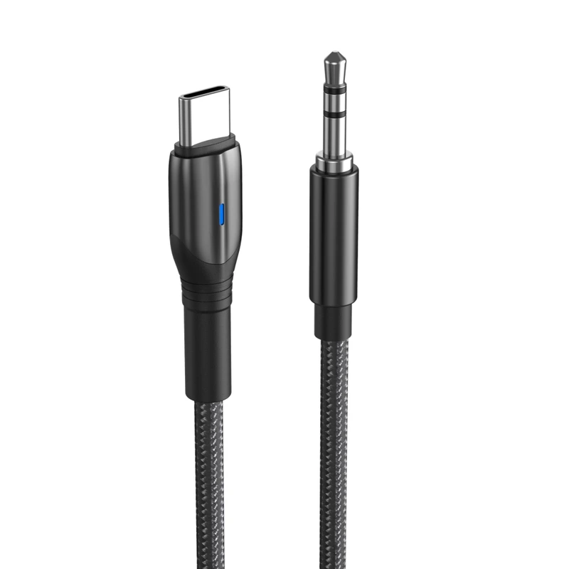 AUX кабель Aspor A233 (3.5мм to Type-C/1,2м)- чорний