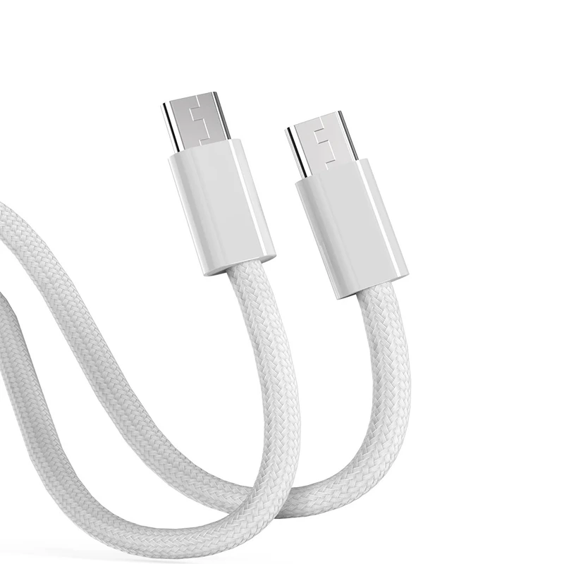 Кабель Aspor A010 Fast Charge Type-C – Type-C 100W/0.3м- білий