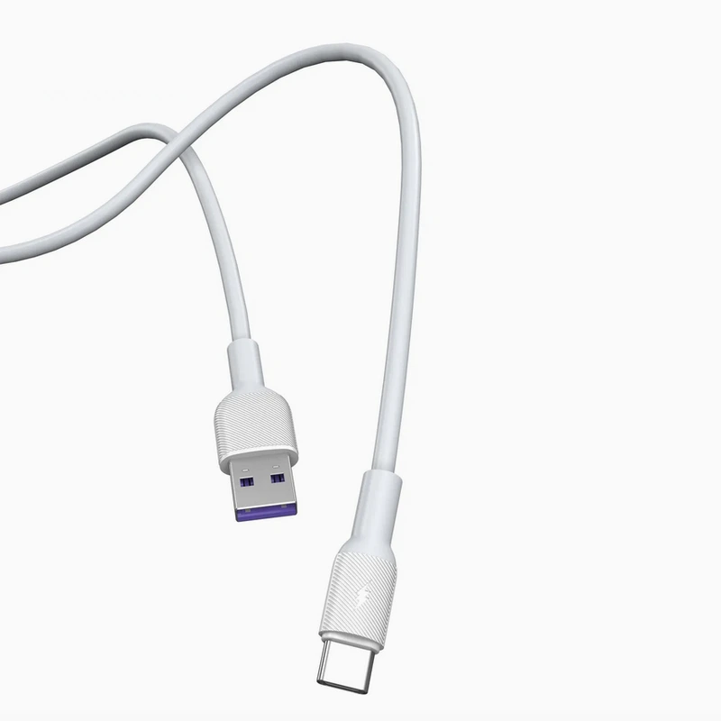Кабель Aspor A081 Silicone USB – Lightning 5A/1м- білий