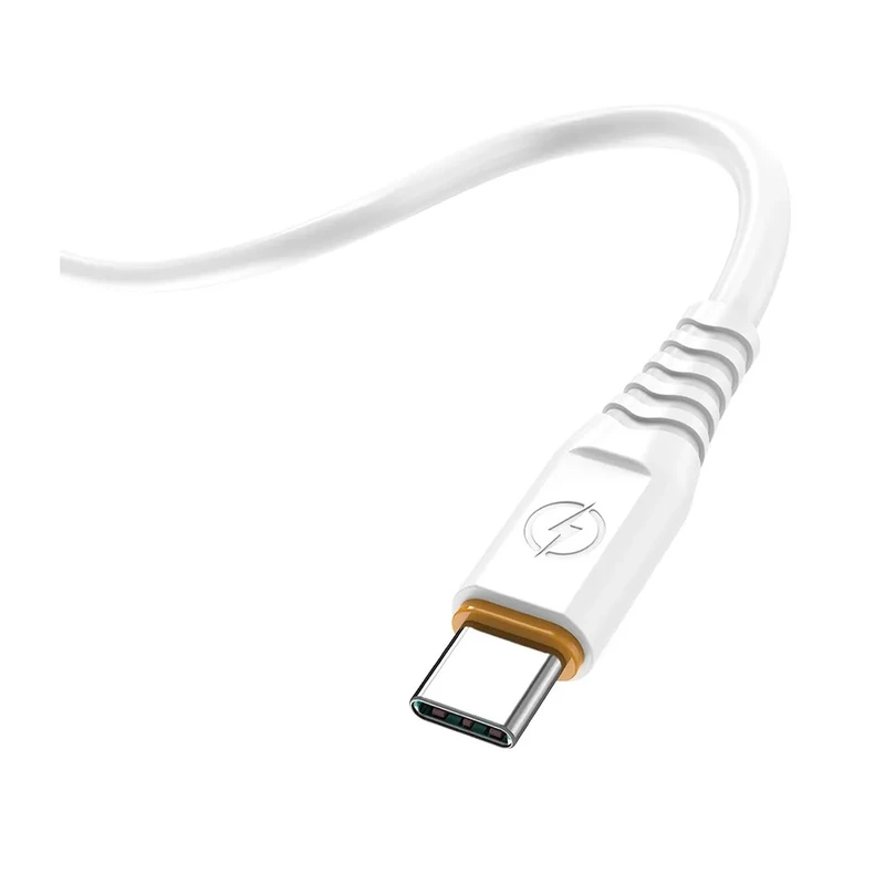 Кабель Aspor A127 Quick Charge USB – Type-C (6A/1м)- білий