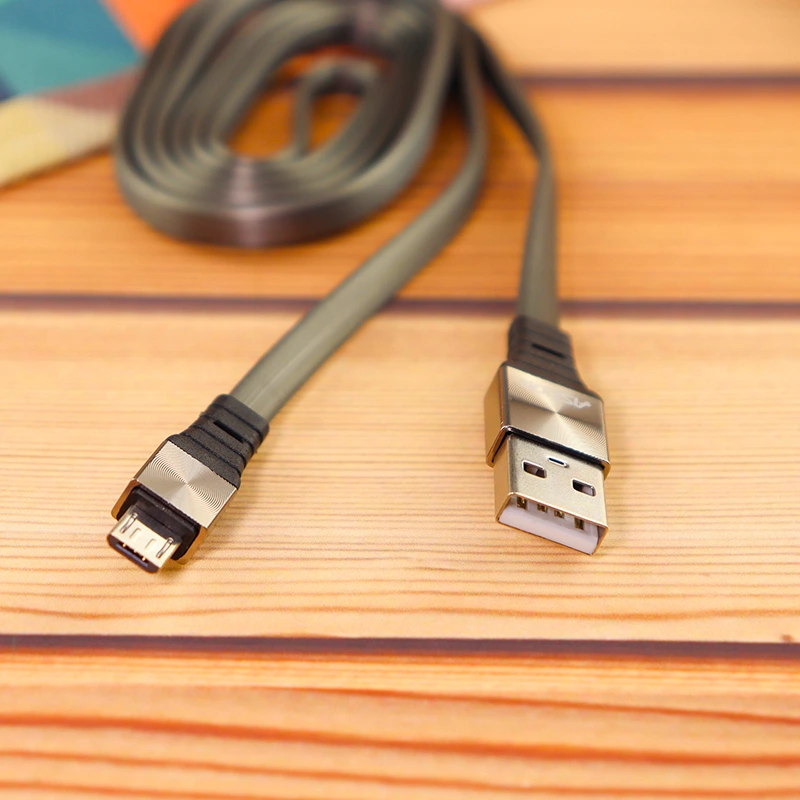 Кабель Aspor A158 Silicone USB – Micro 2.4 A 1.2м- графітовий