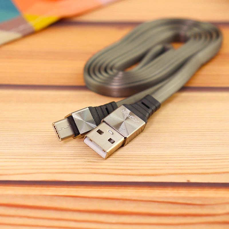Кабель Aspor A160 Silicone USB – Type-C 2.4A/1.2м- графітовий