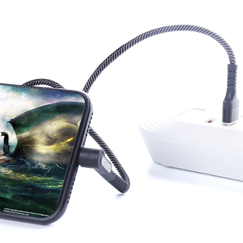 Кабель Aspor A185 Holder Nylon USB – Micro (2.4A/1м)- чорний