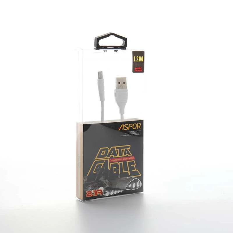 Кабель Aspor AC-03 USB – Type-C 2.1A/1м- білий