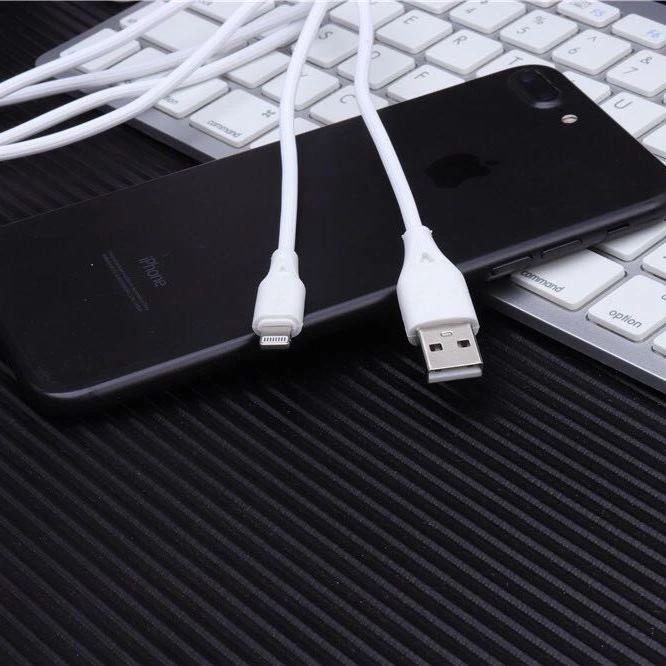 Кабель Aspor AC-06 USB – Lightning 2.4A/1м- білий