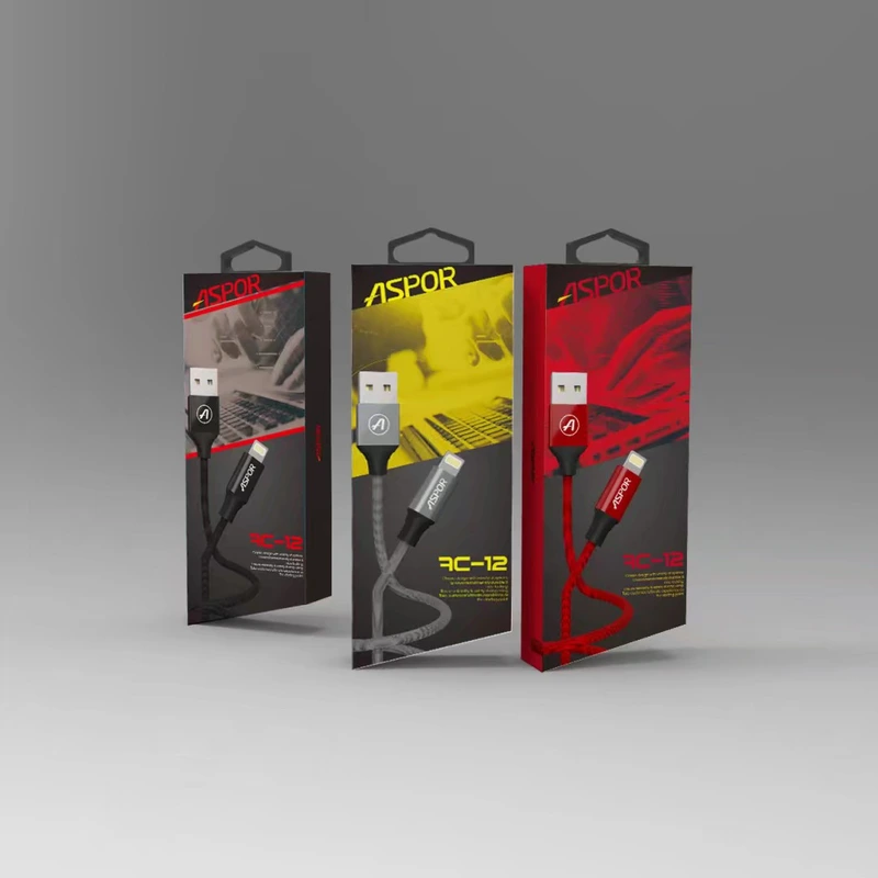 Кабель Aspor AC-11 USB – Micro 2.4A/1.2м- чорний