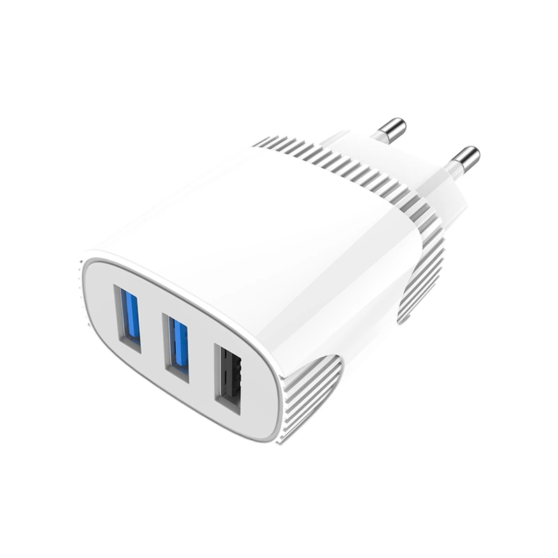 Мережевий зарядний пристрій Aspor A812 (3USB/2.4A) + USB кабель Micro- білий