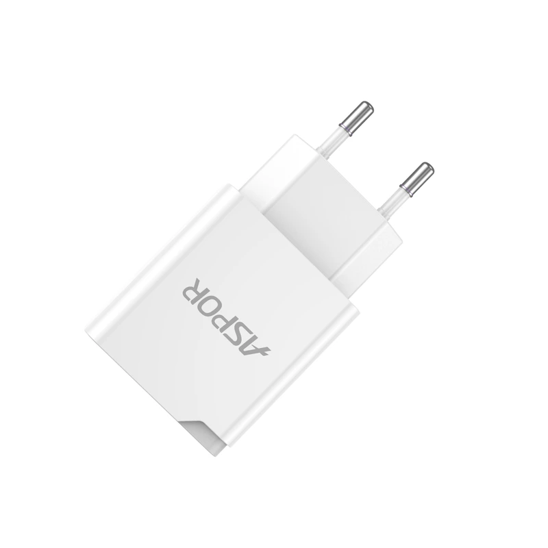 Мережевий зарядний пристрій Aspor A826 PD (20W/USB/Type-C) + кабель Type-C – Type-C- білий