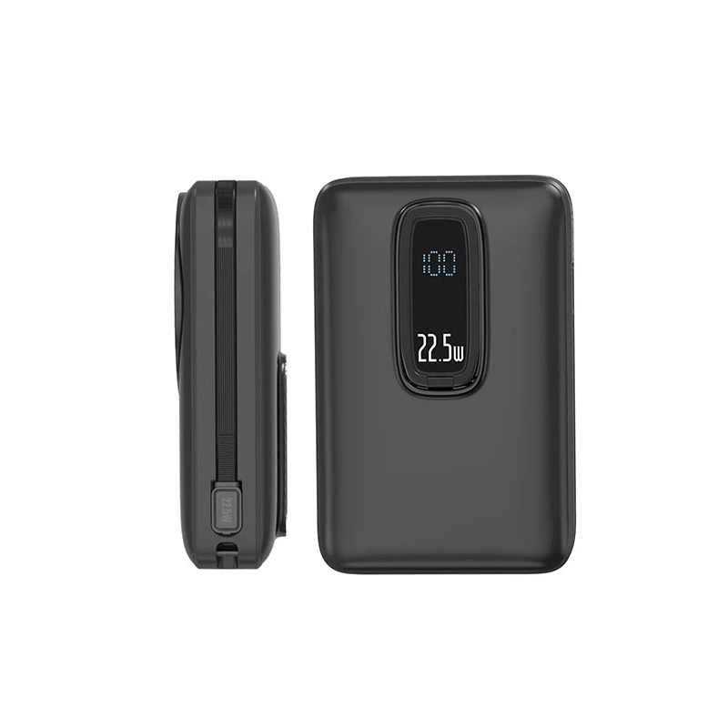 Портативний зарядний пристрій (Повербанк) Aspor A386 Magnetic Wireless 20000mAh (USB/Type-C/22.5W)- чорний