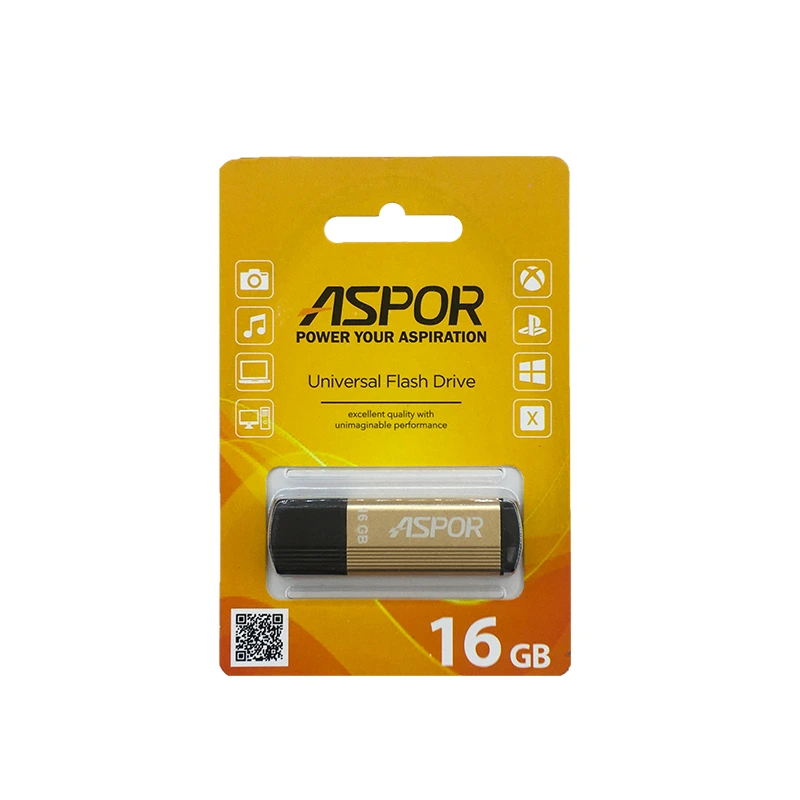 USB Flash Aspor AR121 16GB- золотий