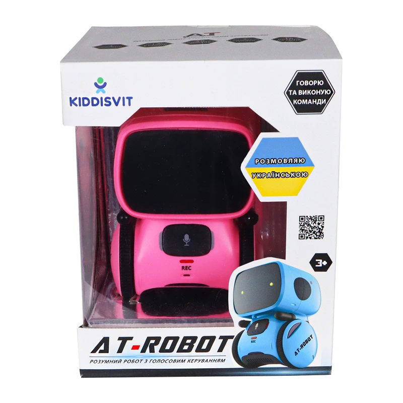 Інтерактивний робот з голосовим керуванням - AT-ROBOT (рожевий, озвуч.укр.)