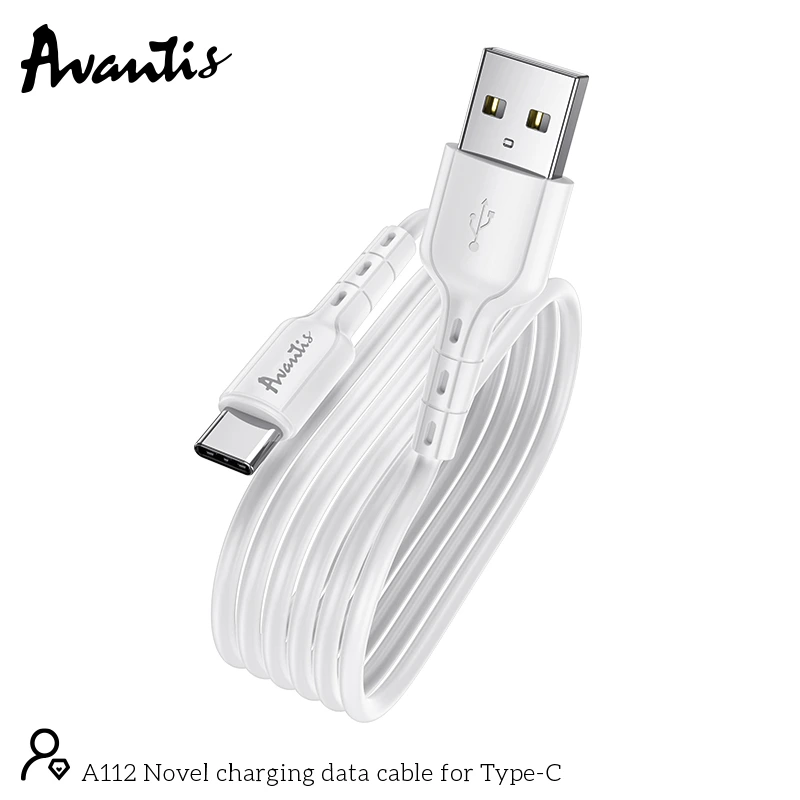 Кабель Avantis A112 Novel USB – Type-C- білий
