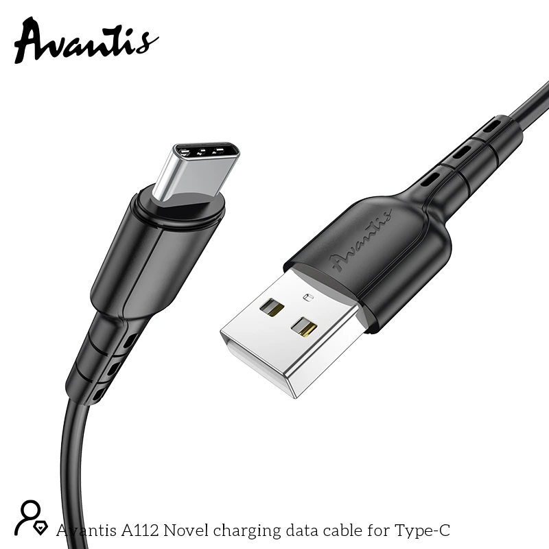 Кабель Avantis A112 Novel USB – Type-C- чорний