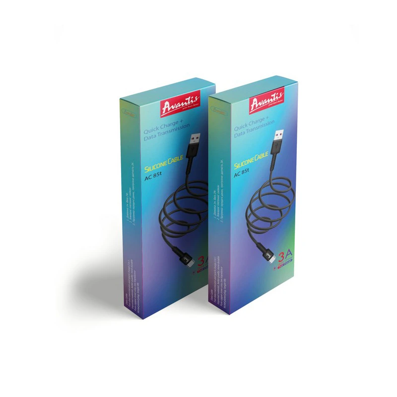 Кабель Avantis AC-85t Silicone USB – Type-C-білий