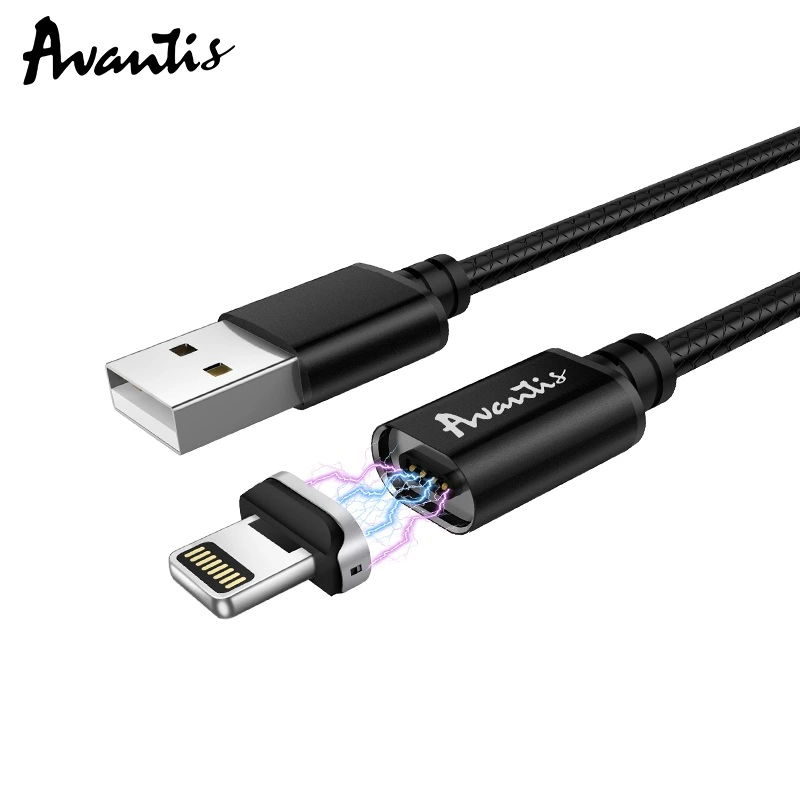 Кабель Avantis AC-95i MagJet USB – Lightning- чорний