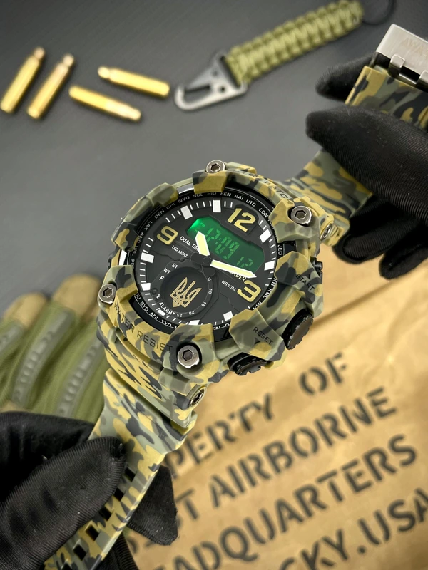 Awarder 003 Тризуб золото Army Green