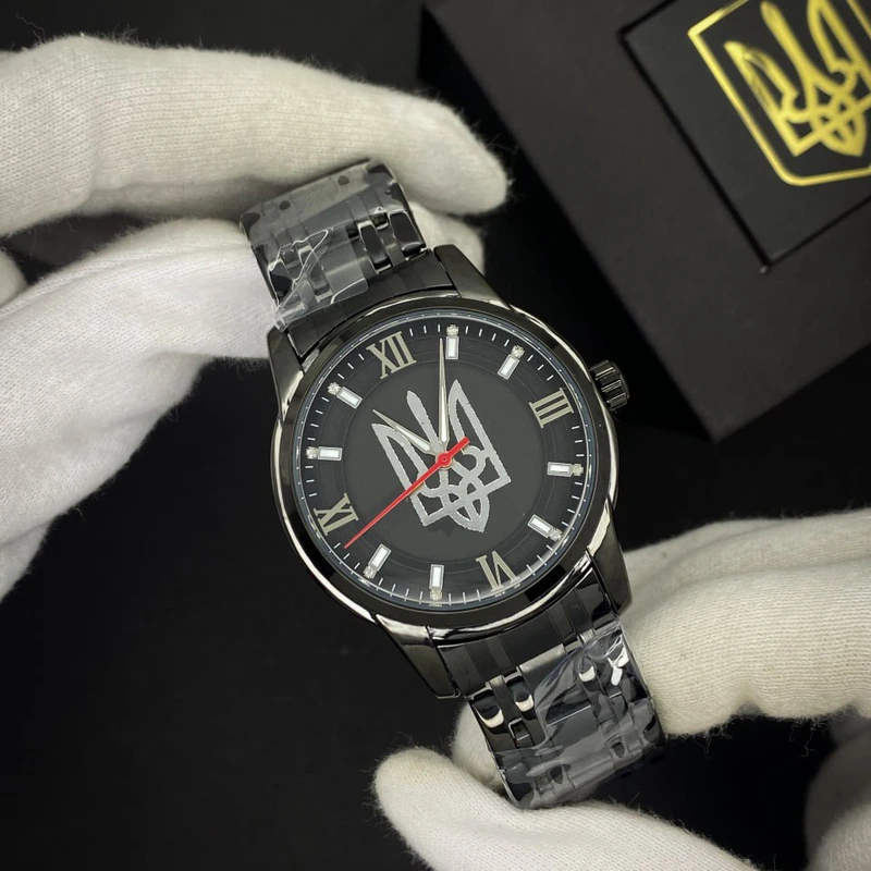 Годинник механічний Patriot Classic Glory to Ukraine Black-Black