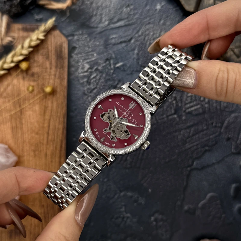 Годинник наручний Awarder 047 Silver-Pink