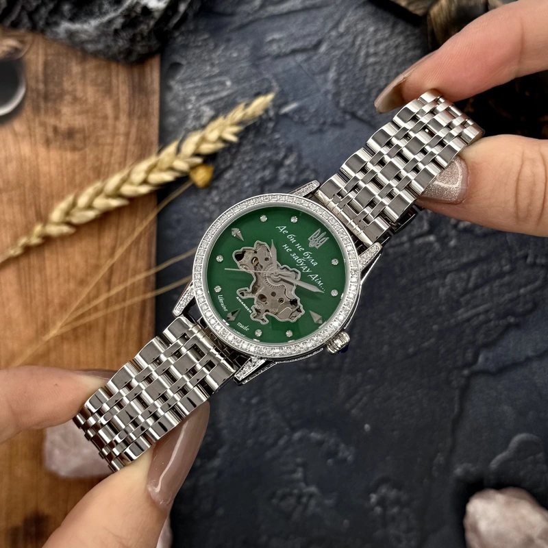 Годинник наручний Awarder 049 Silver-Green